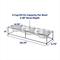 Show in main carousel: Frisco Straight Triple Feeder Stainless Steel Dog & Cat Bowl, Medium: 3 cup slide 2 of 9