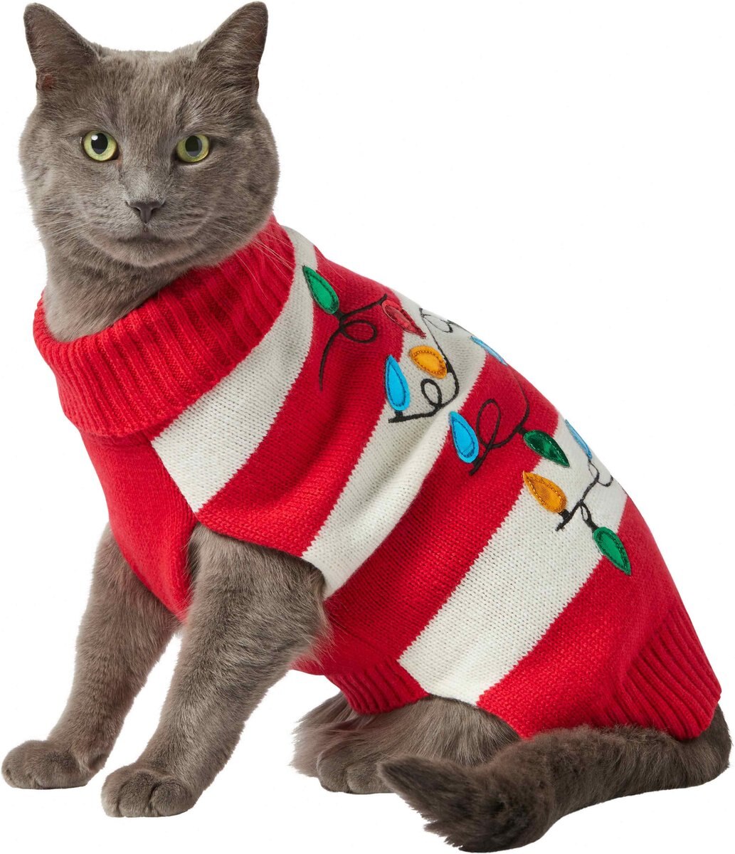 Frisco Christmas Lights Polyester Dog Collar