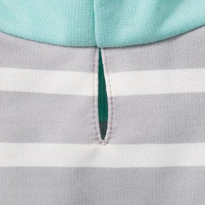 Show full view: Frisco Striped Colorblock Dog & Cat Hoodie, Teal, X-Large slide 5 of 8