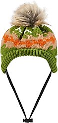 Frisco Striped Poof Dog & Cat Knitted Hat, X-Large/XX-Large slide 1 of 5