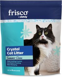 Frisco Summer Clean Scented Non-Clumping Crystal Cat Litter, 8-lb bag
