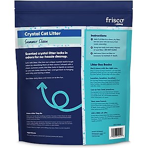 Frisco Summer Clean Scented Non-Clumping Crystal Cat Litter, 8-lb bag