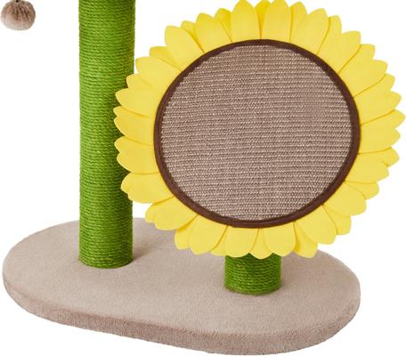 Show full view: Frisco Sunflower Cat Scratching Post, Two Posts with Lounger slide 4 of 7