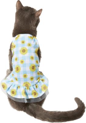 Show full view: Frisco Sunflower Gingham Dog & Cat Dress, X-Small slide 3 of 8
