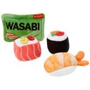 Frisco Sushi Plush Cat Toy with Catnip, 4 count