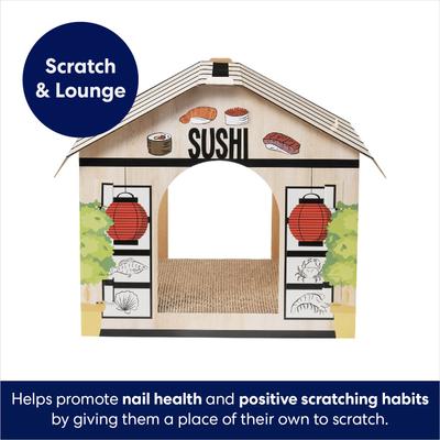 Show full view: Frisco Sushi Shop Cardboard Cat House slide 3 of 8