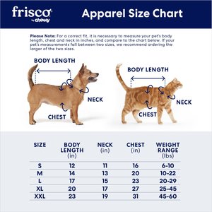 Frisco Sweatshirt Fleece Dog & Cat Hoodie with Sherpa Lining, Large