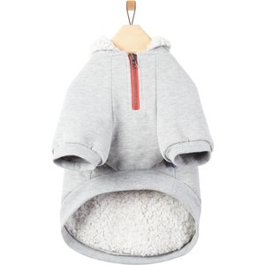 Frisco Sweatshirt Fleece Dog & Cat Hoodie with Sherpa Lining, Small