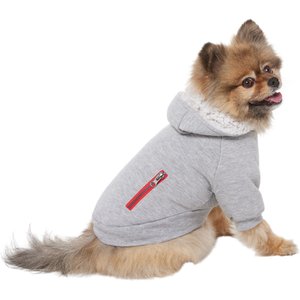 Frisco Sweatshirt Fleece Dog & Cat Hoodie with Sherpa Lining, Small