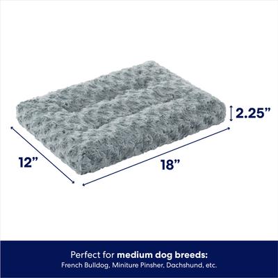 Show full view: Frisco Swirl Dog Crate Mat, Gray, 18" slide 2 of 8