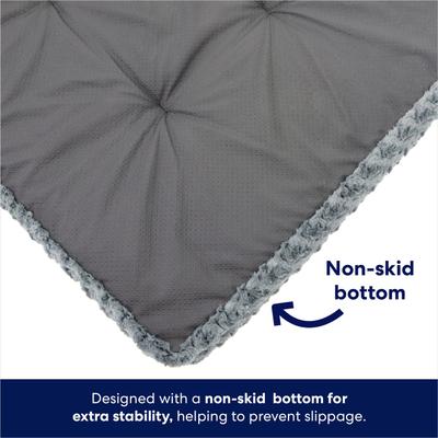 Show full view: Frisco Swirl Dog Crate Mat, Gray, 18" slide 4 of 8