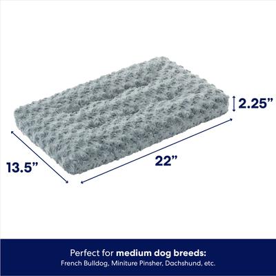 Show full view: Frisco Swirl Dog Crate Mat, Gray, 22" slide 3 of 9