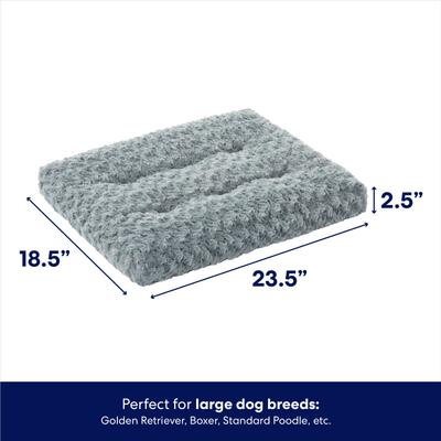 Show full view: Frisco Swirl Dog Crate Mat, Gray, 24" slide 2 of 8