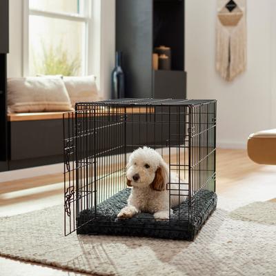 Show full view: Frisco Swirl Dog Crate Mat, Gray, 24" slide 5 of 8