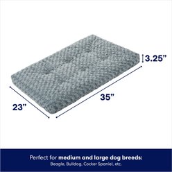 Frisco Swirl Dog Crate Mat, Gray, 36" slide 2 of 6