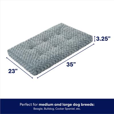 Show full view: Frisco Swirl Dog Crate Mat, Gray, 36" slide 3 of 9