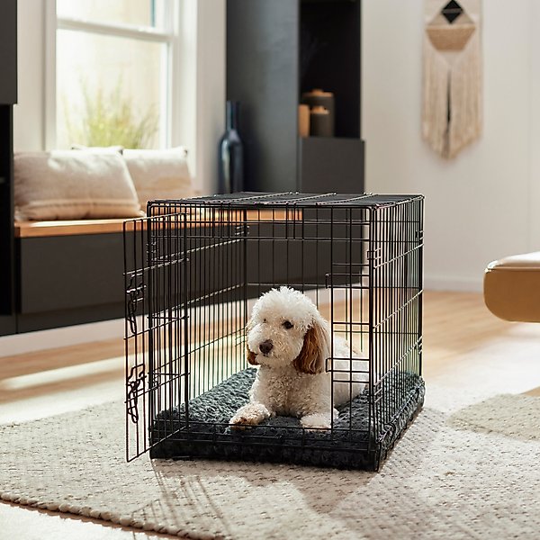 Show full view: Frisco Swirl Dog Crate Mat, Gray, 36" slide 5 of 8