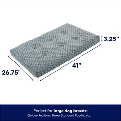Frisco Swirl Dog Crate Mat, Gray, 42" slide 2 of 6