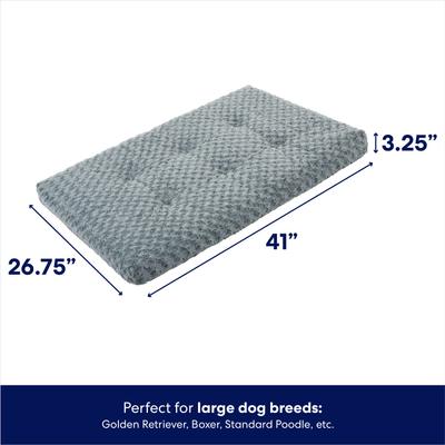 Show full view: Frisco Swirl Dog Crate Mat, Gray, 42" slide 2 of 8
