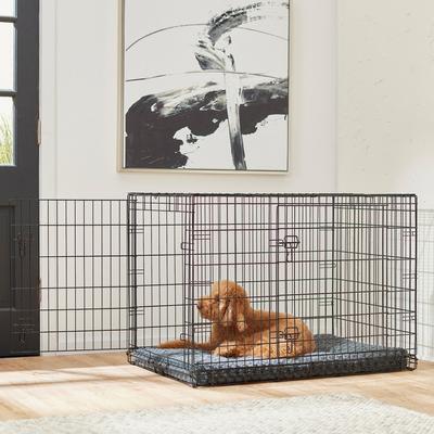 Show full view: Frisco Swirl Dog Crate Mat, Gray, 42" slide 5 of 8