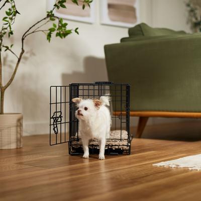 Show full view: Frisco Swirl Dog Crate Mat, Mocha, 18" slide 5 of 8