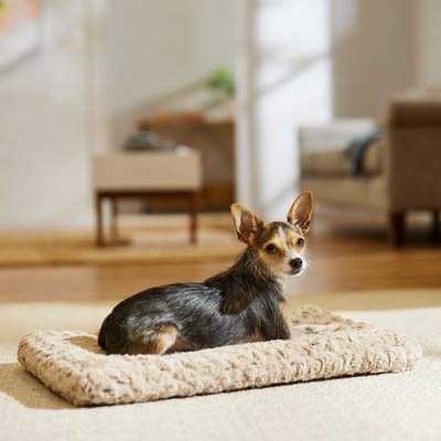 Frisco Frisco Swirl Dog Crate Mat, Mocha, 22"