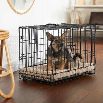 Show full view: Frisco Swirl Dog Crate Mat, Mocha, 22" slide 6 of 9