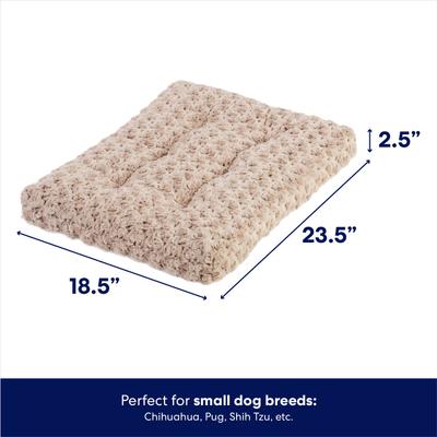 Show full view: Frisco Swirl Dog Crate Mat, Mocha, 24" slide 2 of 8