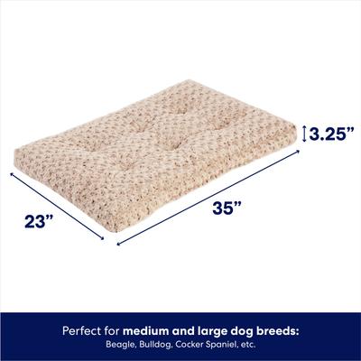 Show full view: Frisco Swirl Dog Crate Mat, Mocha, 36" slide 2 of 8
