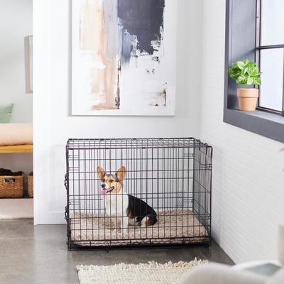 Show full view: Frisco Swirl Dog Crate Mat, Mocha, 36" slide 5 of 8