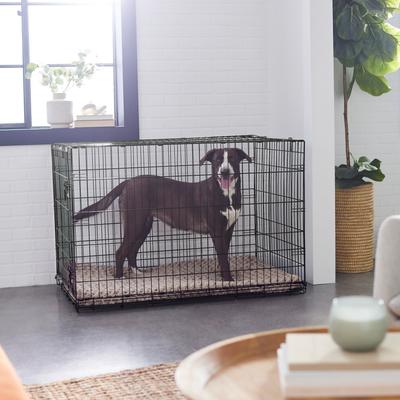 Show full view: Frisco Swirl Dog Crate Mat, Mocha, 42" slide 5 of 8