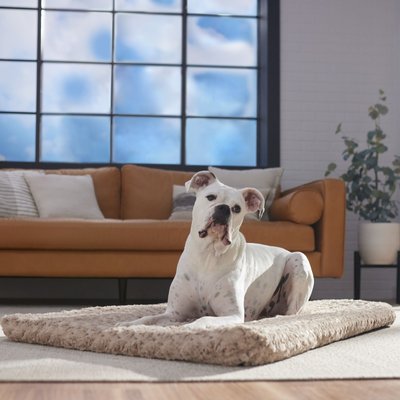 Frisco Frisco Swirl Dog Crate Mat, Mocha, 48"