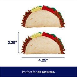 Frisco Taco Plush Cat Toy with Catnip, 2 count slide 2 of 5
