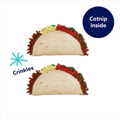 Show full view: Frisco Taco Plush Cat Toy with Catnip, 2 count slide 3 of 6