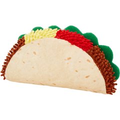 Frisco Taco Plush Squeaky Dog Toy, Small/Medium