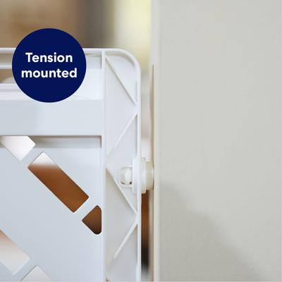 Show full view: Frisco Tension Mounted Plastic Dog Gate, White, 23-in slide 3 of 8
