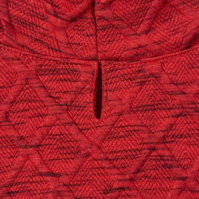 Show full view: Frisco Textured Knit Dog & Cat Hoodie, Heather Red, X-Large slide 7 of 9