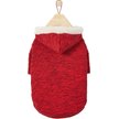 Show in main carousel: Frisco Textured Knit Dog & Cat Hoodie, Heather Red, XX-Large slide 4 of 8