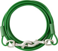 Frisco Tie Out Cable, Green, 15-ft