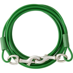 Frisco Tie Out Cable, Green, 15-ft