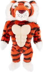 Frisco Tiger Muscle Plush Squeaky Dog Toy, Medium/Large