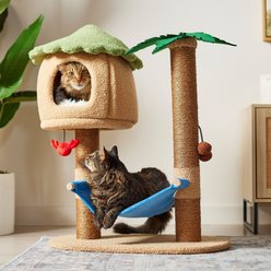 Frisco Tiki Hut 31" Cat Tree & Condo