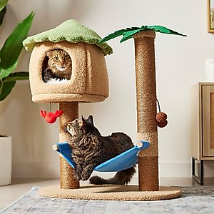 Frisco Tiki Hut 31" Cat Tree & Condo