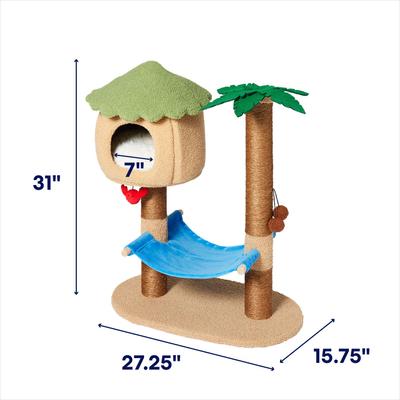 Show full view: Frisco Tiki Hut 31" Cat Tree & Condo slide 3 of 7