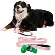 Show in main carousel: Frisco Traffic Leash with Dual Padded Handles & Poop Bag Dispenser, Pink, 6-ft long slide 3 of 6
