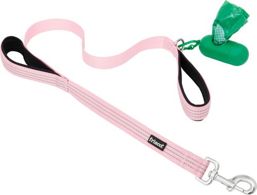 Show full view: Frisco Traffic Leash with Padded Handles & Poop Bag Dispenser, Pink, Length: 4-ft, Width: 1-in + Refill Dog Poop Bags, Scented, 120 count slide 6 of 9