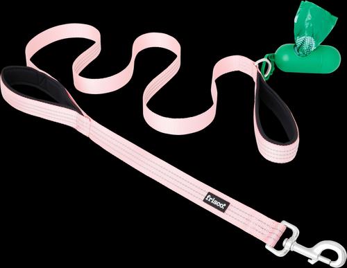 Show full view: Frisco Traffic Leash with Padded Handles & Poop Bag Dispenser, Pink, Length: 6ft, Width: 1-in + Refill Dog Poop Bags, Scented, 120 count slide 8 of 9