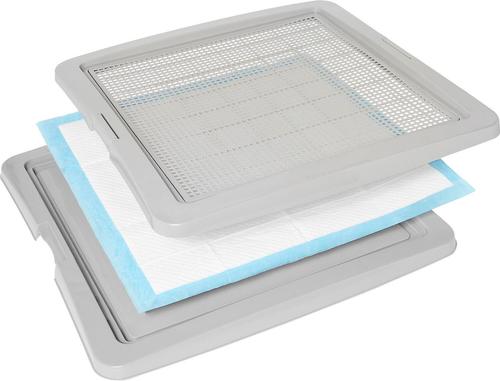 Show full view: Frisco Training Pad Holder, 24-in x 24-in + Dog Training & Potty Pads, 22 x 23-in, 100 count, Unscented slide 2 of 10