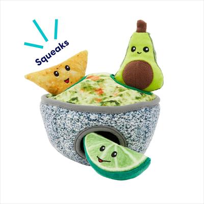 Show full view: Frisco Trash Can & Raccoons + Guacamole Hide & Seek Puzzle Plush Squeaky Dog Toy slide 8 of 9