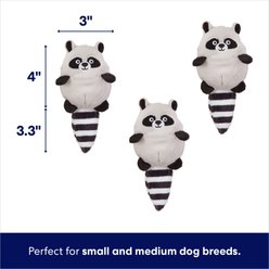 Frisco Trash Can & Raccoons Hide & Seek Puzzle Plush Squeaky Dog Toy Refills, Small/Medium, 3 count slide 2 of 6
